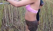 curvy indian bhabhi masi fingers fat natural tits in khet field