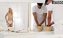 Ukrainian Teen Beauty Lika Star Sensual Oiled Massage Turns into Lover Doggystyle Creampie Cum on Ass