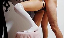 pervy teacher takes cute latina schoolgirl home for special lessons 😈 she sucks and fucks to pass