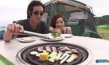 i took my asian gf camping out n nature we connected primal bent over doggystyle creampie big ass lick pussy cowgirl riding