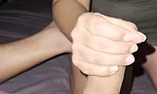 Stepdad Gropes Stepsister's Ass Then Gets Dream Blowjob in Spanish