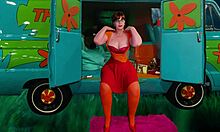 Granny Velma Dinkley Cosplay Fingered Hard