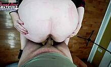 Busty Nerdy Blonde Quinn Deepthroats Swallows Big Cock Cum
