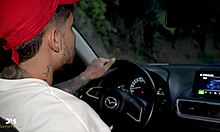 Mysterious petite latina begs for raw outdoor creampie ride