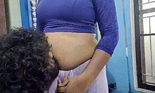 naughty indian college coed bends over for husband's big cock anal pounding and orgasm