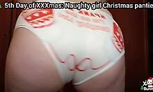 First Week Farty XXXmas Features Kinky Brunette Boob Closeups and Femdom