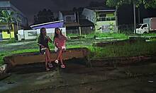 Caught stroking in car? Hotties drain your load!