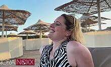 subtle beach humiliation tease from teasing german goddess