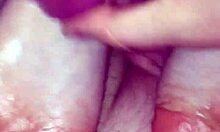 Girlfriend strokes cock with soft feet until cumshot explosion