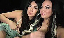 big titty latinas cami strella and nika venom ride their uber driver's cock in steamy threesome