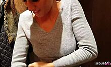 omg what a wild changing room ffm threesome with two hot german teens