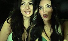 big titty latinas cami strella and nika venom ride their uber driver's cock in steamy threesome