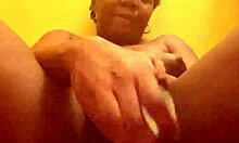 Damn! Ebony Amateur Rips Clothes for Extreme Wet Pussy Toy Solo!