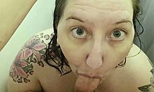 goat milf wife showers with young stud rough bj cumshot facial in mouth