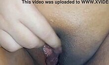 Horny Amateur Teases Her Wet Big Clit Pussy Close Up Dripping Softcore