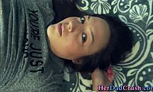 Tied Teen Stepdaughter Endures Bound Facial Blowjob