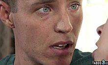 skinny teen with glasses catches milf deanna dare bent over shaved pussy on husband monster cock doggystyle dare roleplay