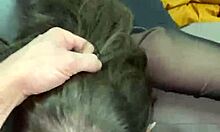 stepdaughter teases with deepthroat in hotel