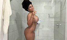 backstage fun as vivacious venezuelan rosxana gutierrez flaunts huge natural tits for andres acosta