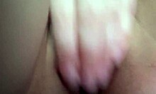 unshaven wet pussy close-up... jerk off to this sexy student ass 😍🔥