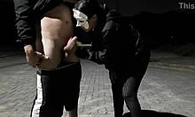 street pro takes monster cock anal creampie for cheap cash