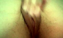 unshaven wet pussy close-up... jerk off to this sexy student ass 😍🔥