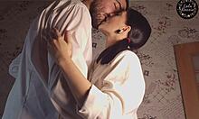 Student Lures Classmate Over, Ends in Deepthroat, Doggystyle, and Facial Cumshot