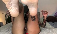 camgirl neighbor teases huge toy deep into her tight rear live