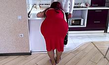 stepmom's serious talk with stepson turns into bent over doggystyle fat bbw milf anal blowjob taboo creampie