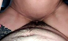 Skinny 18yo Cutie Rides Hairy Man's Tight Pussy Cowgirl