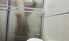 me spying in bathroom while i masturbate with cousins panties 😏🔥💦
