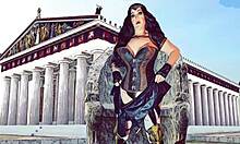 granny wonder woman seduces mr incredible into wild animated cheat fuck