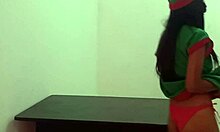 skinny latina brunette shakes ass erotic dance then bends for boyfriend doggystyle