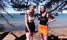 Arianna And Angelina Busty French Milfs Offer Ass In Ffm Threesome