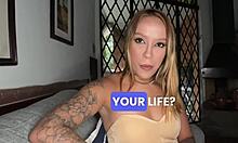 whoa, this petite 18yo blonde latina's deepthroat and rimjob pov is melting brains everywhere...