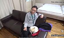 hey this czech teen gets stripped and pounded hard in pov shop fuck