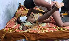 Youranitha indian village wife gets closeup fucked creampied missionary style