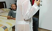 damn, stepsis in lingerie shakes ass begging dirty fuck in spanish!