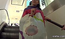 hey this czech teen gets stripped and pounded hard in pov shop fuck