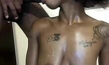 slim sexy ebony babe fucked deep missionary panties on