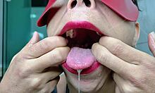 Sexy Masked Milf Takes Rough Anal Fuck Insertions and Piss Fun