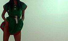 skinny latina brunette shakes ass erotic dance then bends for boyfriend doggystyle