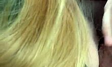 Pretty Hooker Swallows Cum After Sensual Deepthroat Car Blowjob