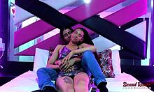 Angry roommate teen cums hard from fingering her tight wet pussy till she forgets