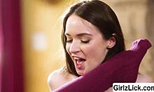 Busty lesbian stepmom hazel moore seduces teen jupiter jetson into hot tribbing