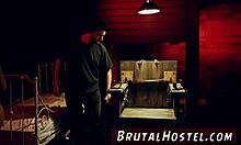 naive teen waits for taxi gets bound anal gangbanged by kinky doms