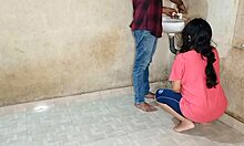young plumber satisfies horny bhabhi's wet pussy thirst in bathroom doggystyle xxx hindi