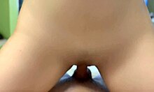 Quick hotel hookup with tight wet pussy riding fat cock wildly