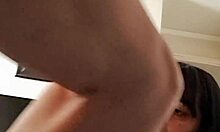 so this bbw milf in lingerie gives pov sex hard homemade with her curvy latina body cucumber play