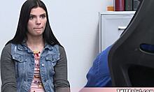 petite long legged shoplifter caught bends over offers tight pussy for rough doggystyle